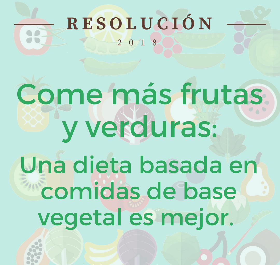 2018 Resolution: Eat More Fruit and Vegetables