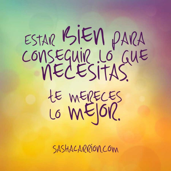 you deserve the best
