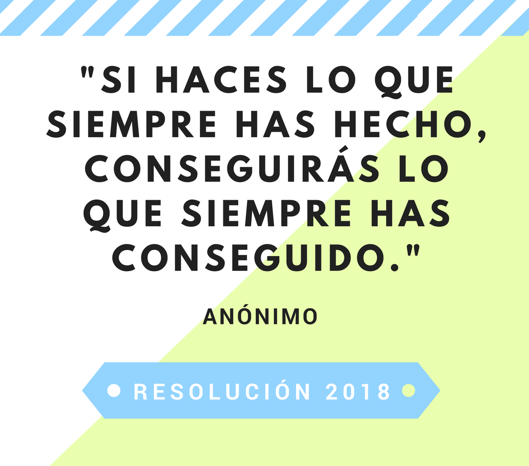 Resolución 2018: Intenta Algo Nuevo